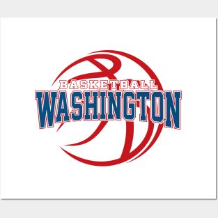 Retro Washington Basketball Posters and Art